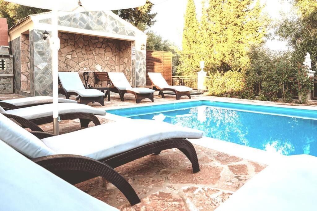 Poli House Family Villa W/ Pool Corfu  Екстер'єр фото